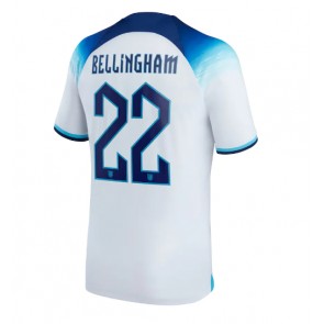 Anglia Jude Bellingham #22 Koszulka Podstawowych MŚ 2022 Krótki Rękaw